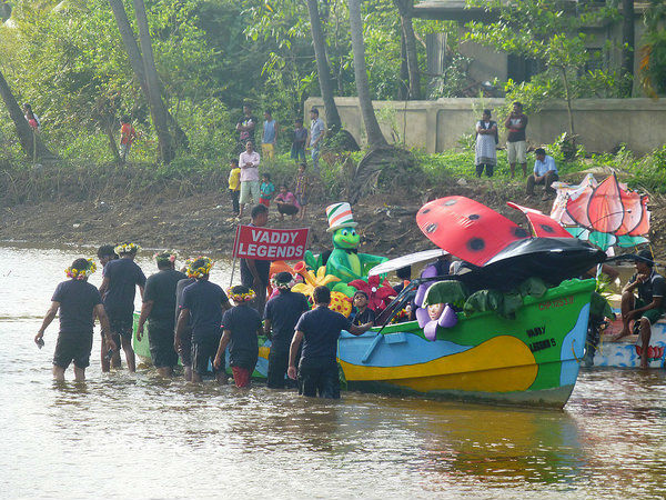 boat at christian festival boat at christian festival