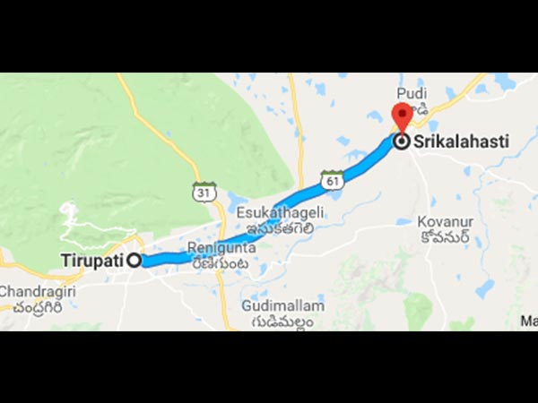 6. కాళహస్తి ఆలయం ఎలా చేరుకోవాలి ?