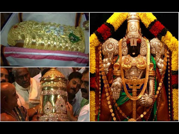 వేంకటేశ్వరుడి బంగారు ఆభరణాలు