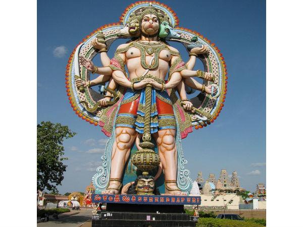భారీ పంచముఖ హనుమంతుని విగ్రహం