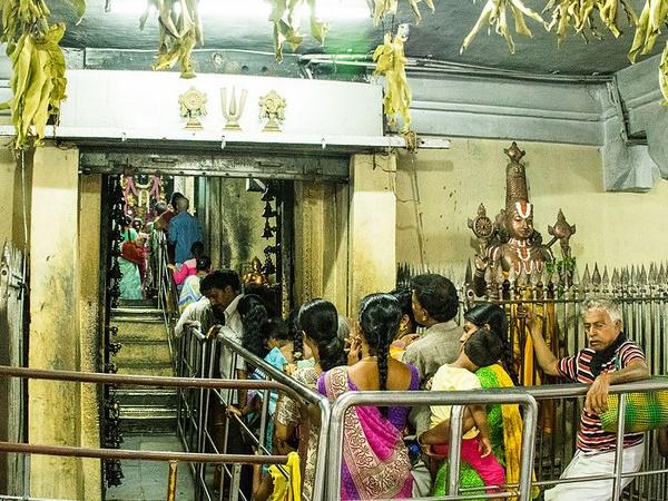 మొదటి 38 రోజులు శయన(పడుకున్న) భంగిమలోనూ, చివరి 10 రోజులు స్థానక (నిలుచున్న) భంగిమలోనూ దర్శనం