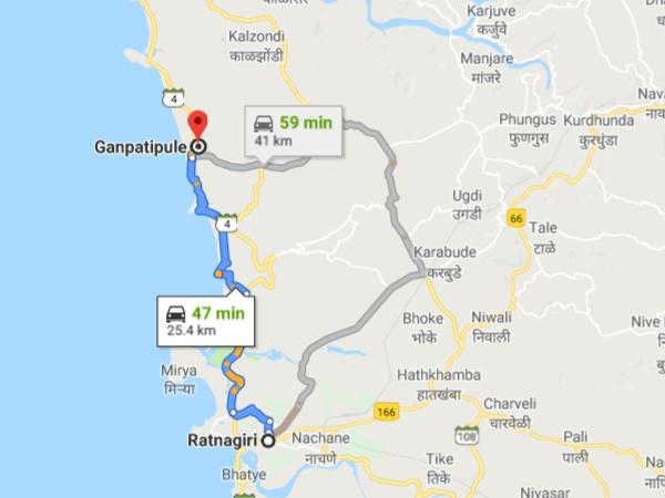 గణపతిపూలే ఎలా చేరుకోవాలి ?
