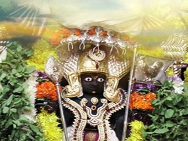 శిలారూపంలో గల స్వామివారి విగ్రహం చిత్రంగా కనిపిస్తూ వుంటుంది.